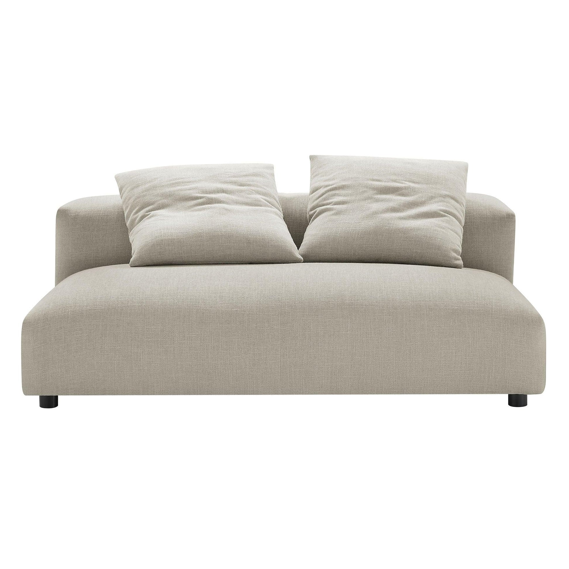 Solace Modular Upholstered Fabric Armless Loveseat by Modway FredCo