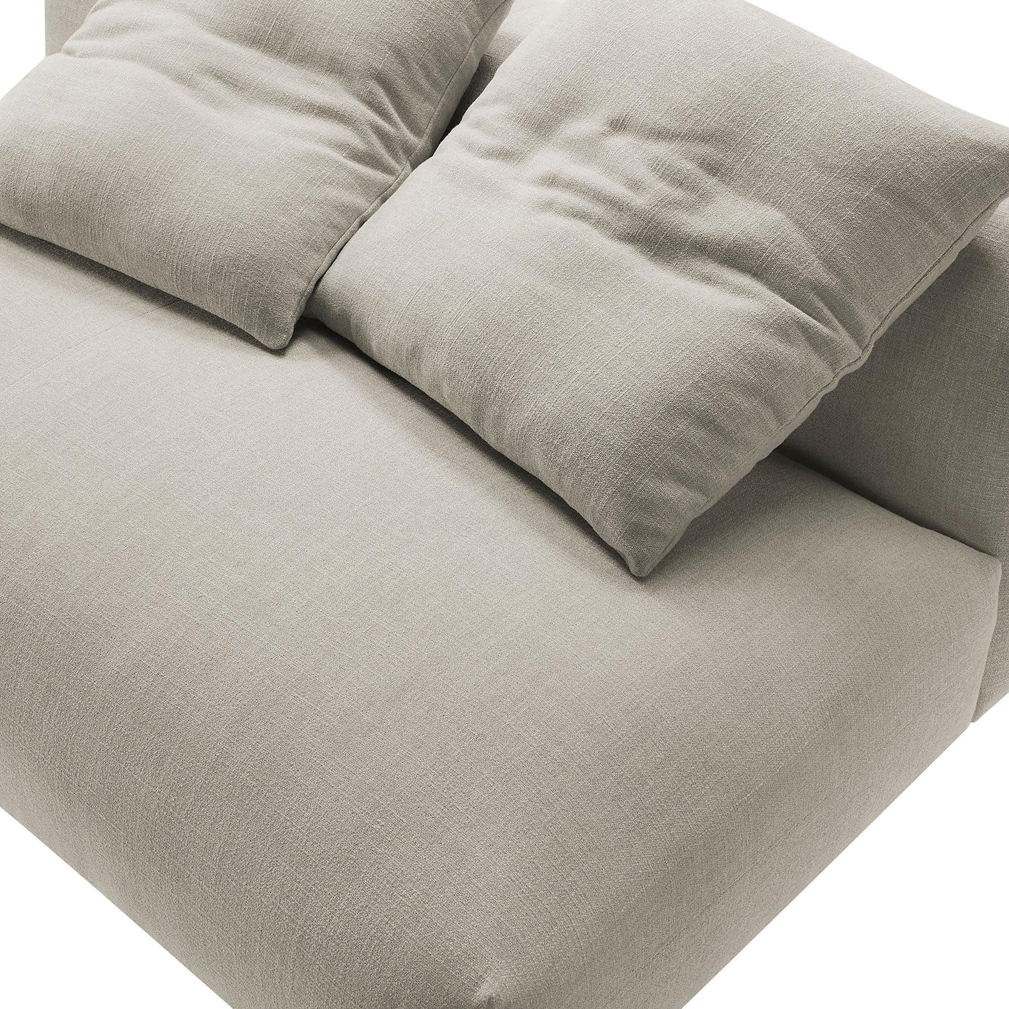 Solace Modular Upholstered Fabric Armless Loveseat by Modway FredCo