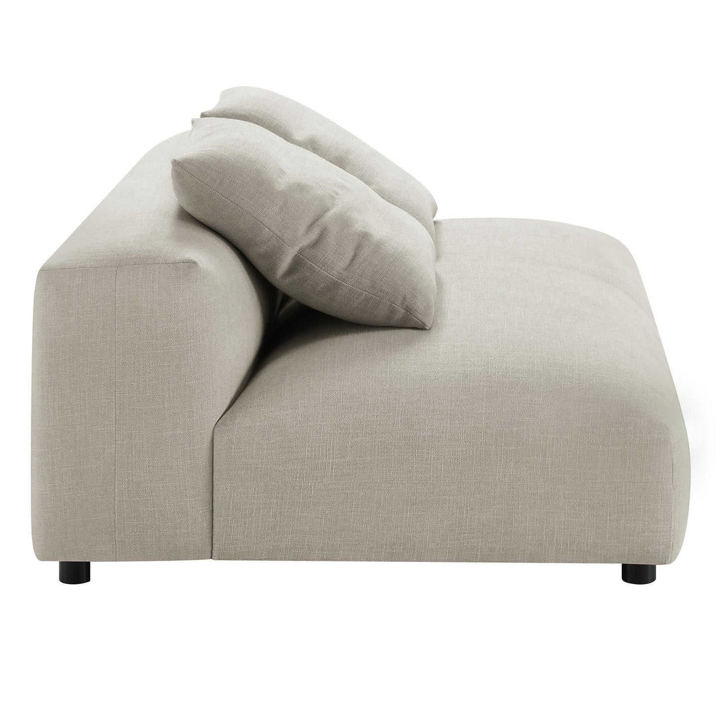 Solace Modular Upholstered Fabric Armless Loveseat by Modway FredCo