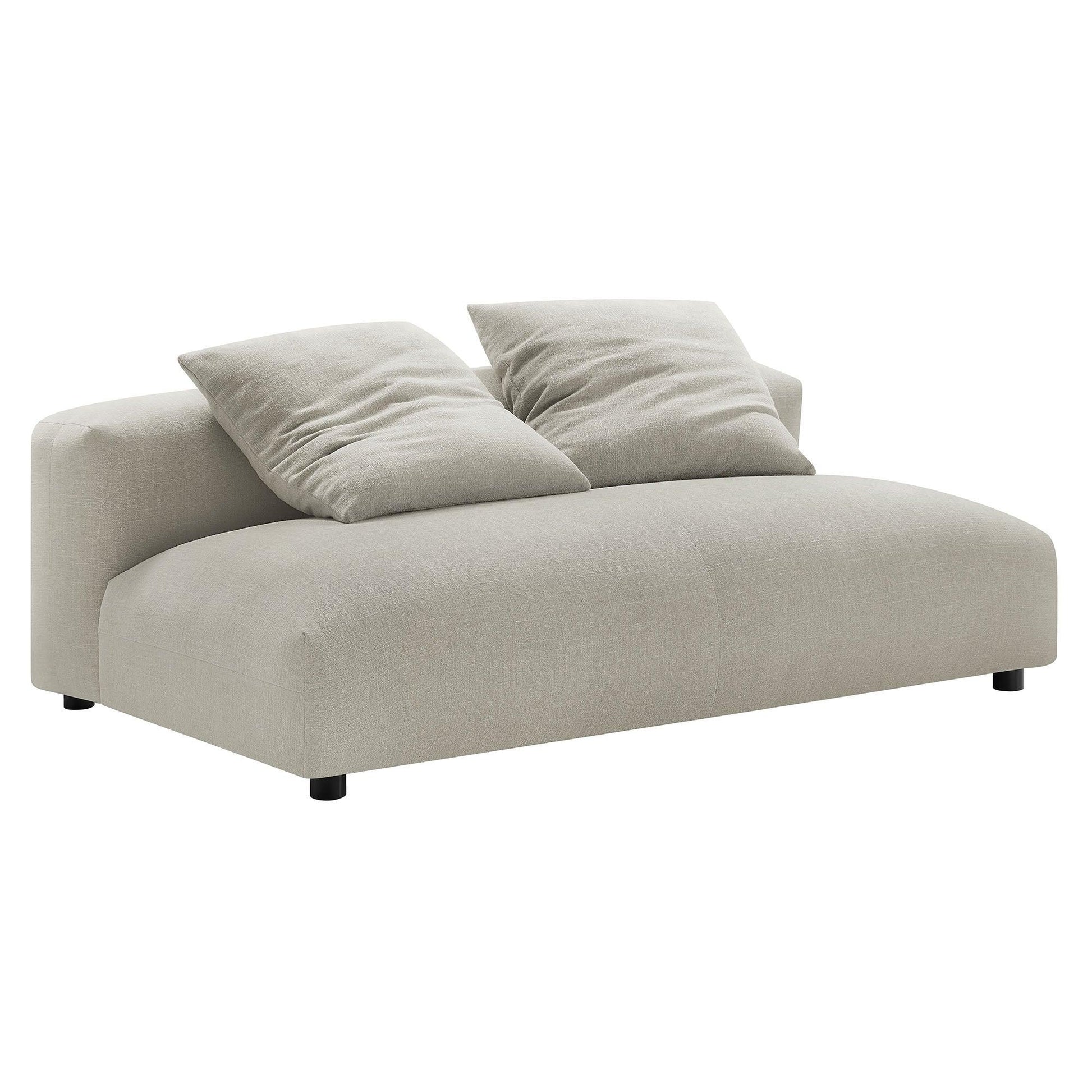Solace Modular Upholstered Fabric Armless Loveseat by Modway FredCo