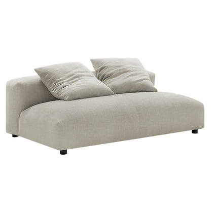 Solace Modular Upholstered Fabric Armless Loveseat by Modway FredCo