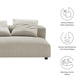 Solace Modular Upholstered Fabric Armless Loveseat by Modway FredCo