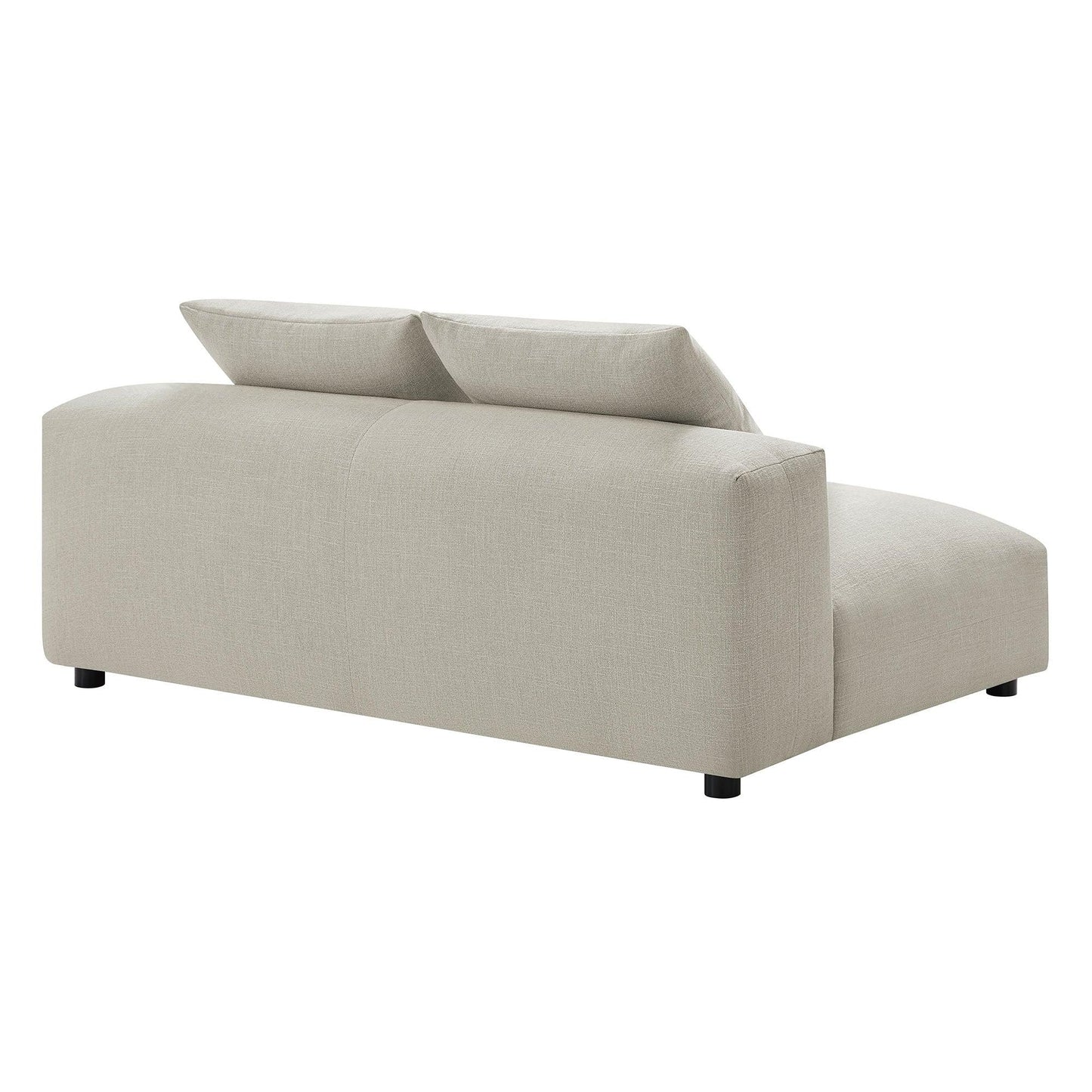 Solace Modular Upholstered Fabric Armless Loveseat by Modway FredCo