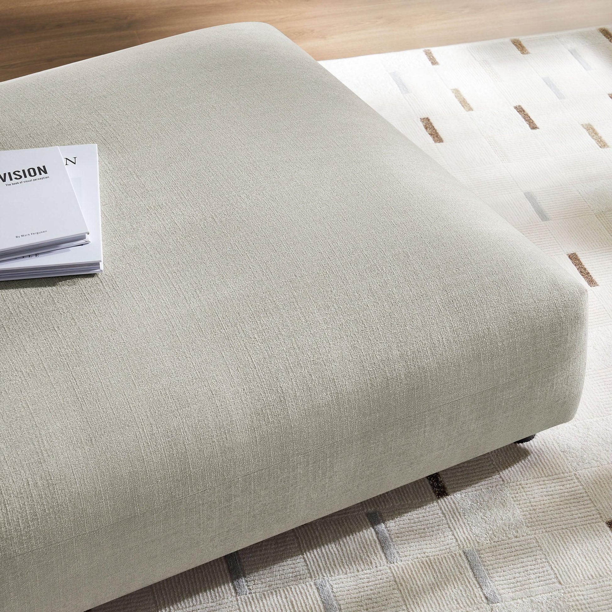 Solace Modular Upholstered Fabric Ottoman by Modway FredCo