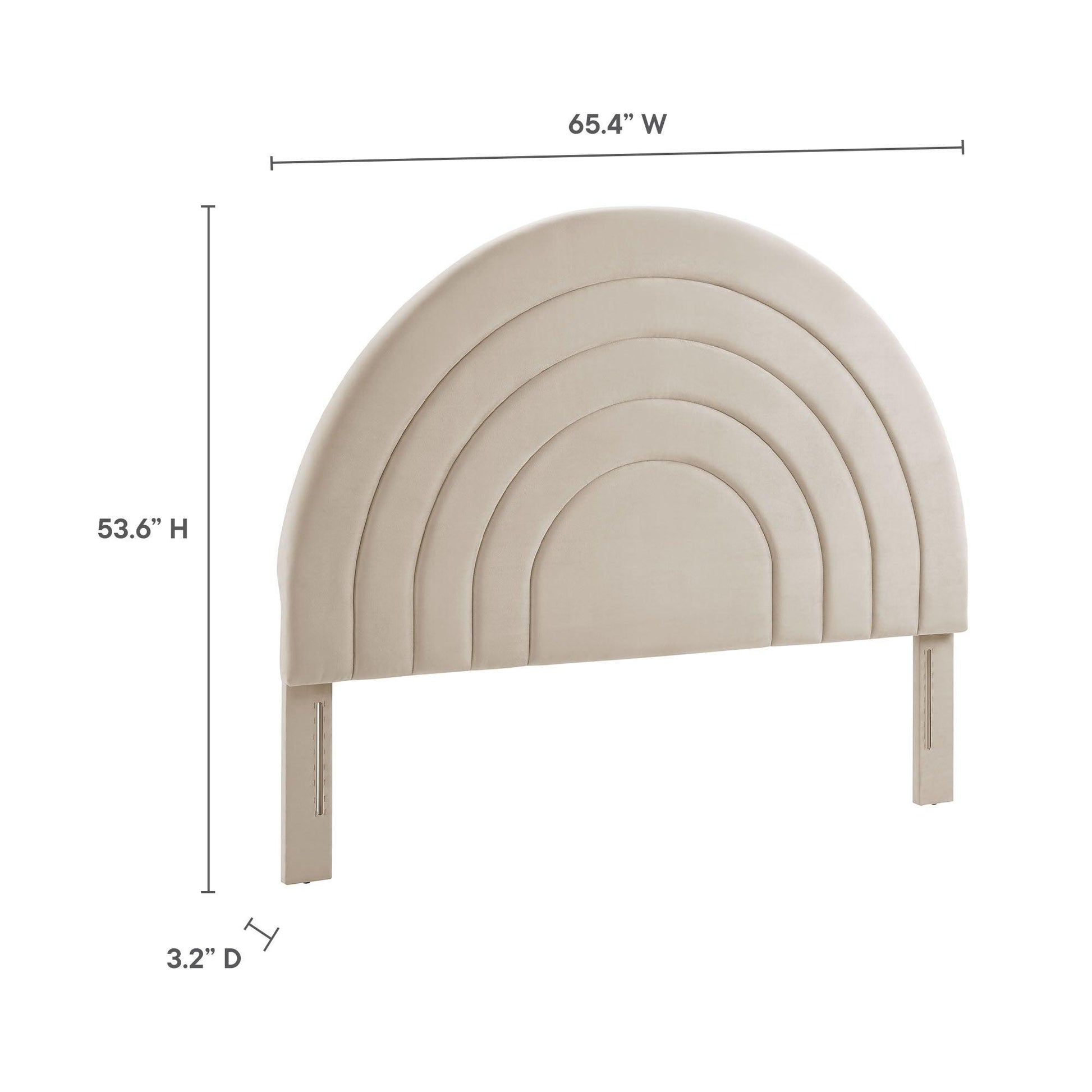 Solana Arched Performance Velvet Queen Headboard by Modway FredCo