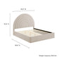 Solana Arched Performance Velvet Queen Platform Bed by Modway FredCo