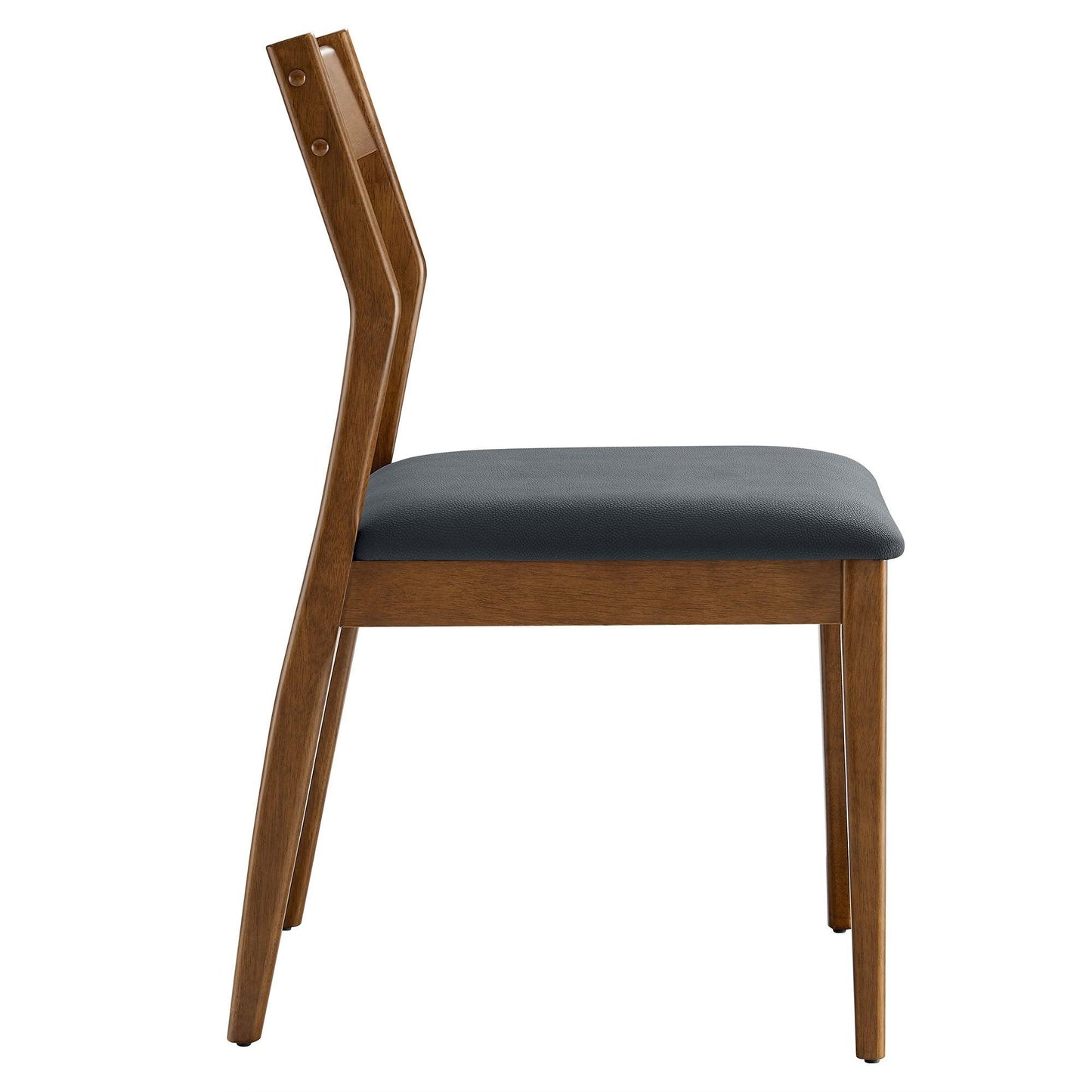 Solara 7-Piece Wood Dining Set with Vegan Leather Side Chairs by Modway FredCo