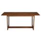 Solara 7-Piece Wood Dining Set with Vegan Leather Side Chairs by Modway FredCo