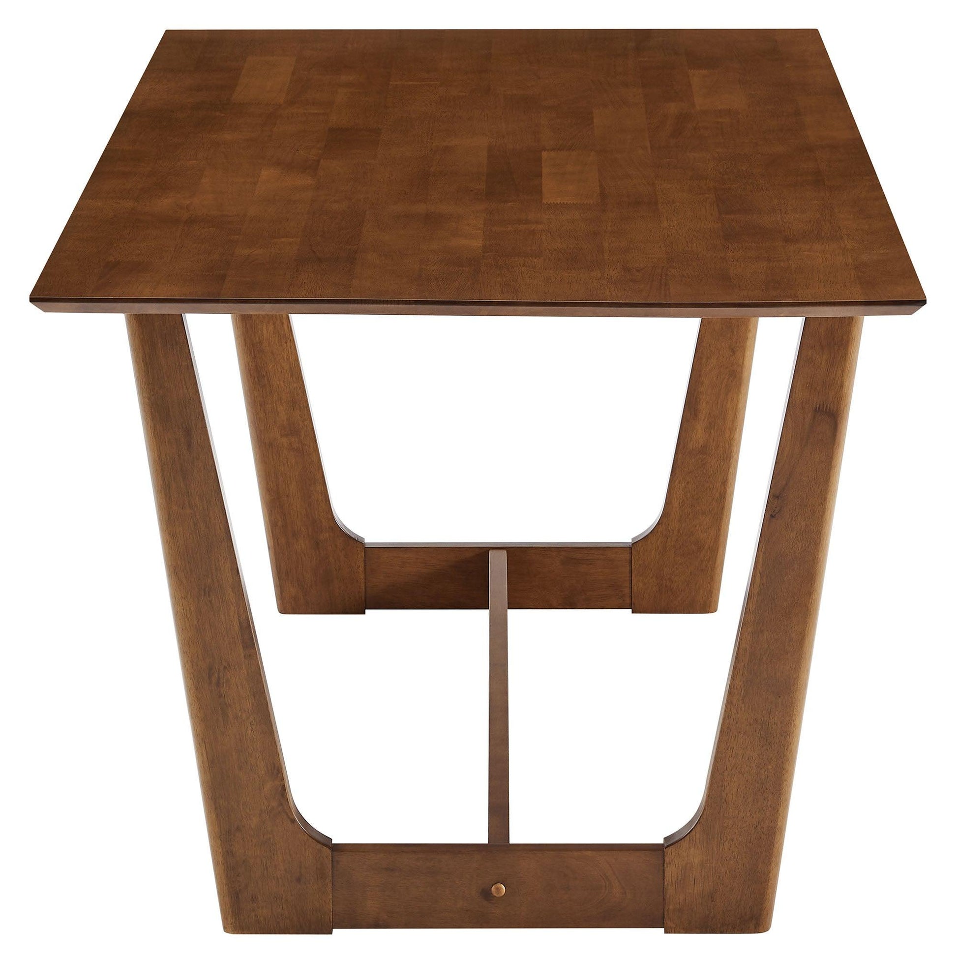 Solara 7-Piece Wood Dining Set with Vegan Leather Side Chairs by Modway FredCo