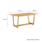 Solara 71" Rectangle Wood Dining Table by Modway FredCo