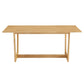 Solara 71" Rectangle Wood Dining Table by Modway FredCo