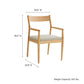 Solara Fabric Wood Dining Armchairs Set of 2 by Modway FredCo