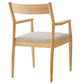 Solara Fabric Wood Dining Armchairs Set of 2 by Modway FredCo