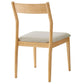 Solara Fabric Wood Dining Side Chairs Set of 2 by Modway FredCo