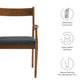 Solara Vegan Leather Wood Dining Armchairs Set of 2 by Modway FredCo