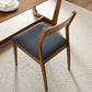 Solara Vegan Leather Wood Dining Side Chairs Set of 2 by Modway FredCo