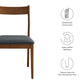 Solara Vegan Leather Wood Dining Side Chairs Set of 2 by Modway FredCo