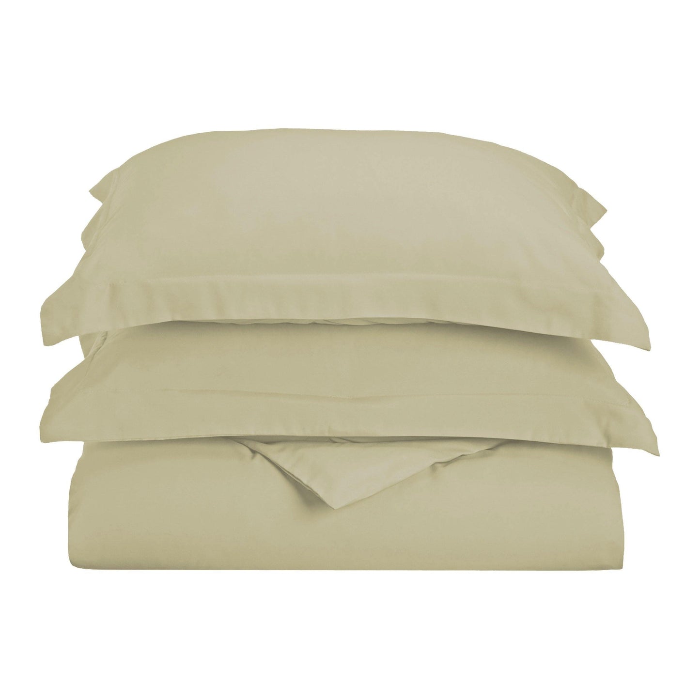 Solid Microfiber Wrinkle-Resistant Duvet Cover and Pillow Sham Set FredCo