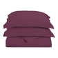Solid Microfiber Wrinkle-Resistant Duvet Cover and Pillow Sham Set FredCo