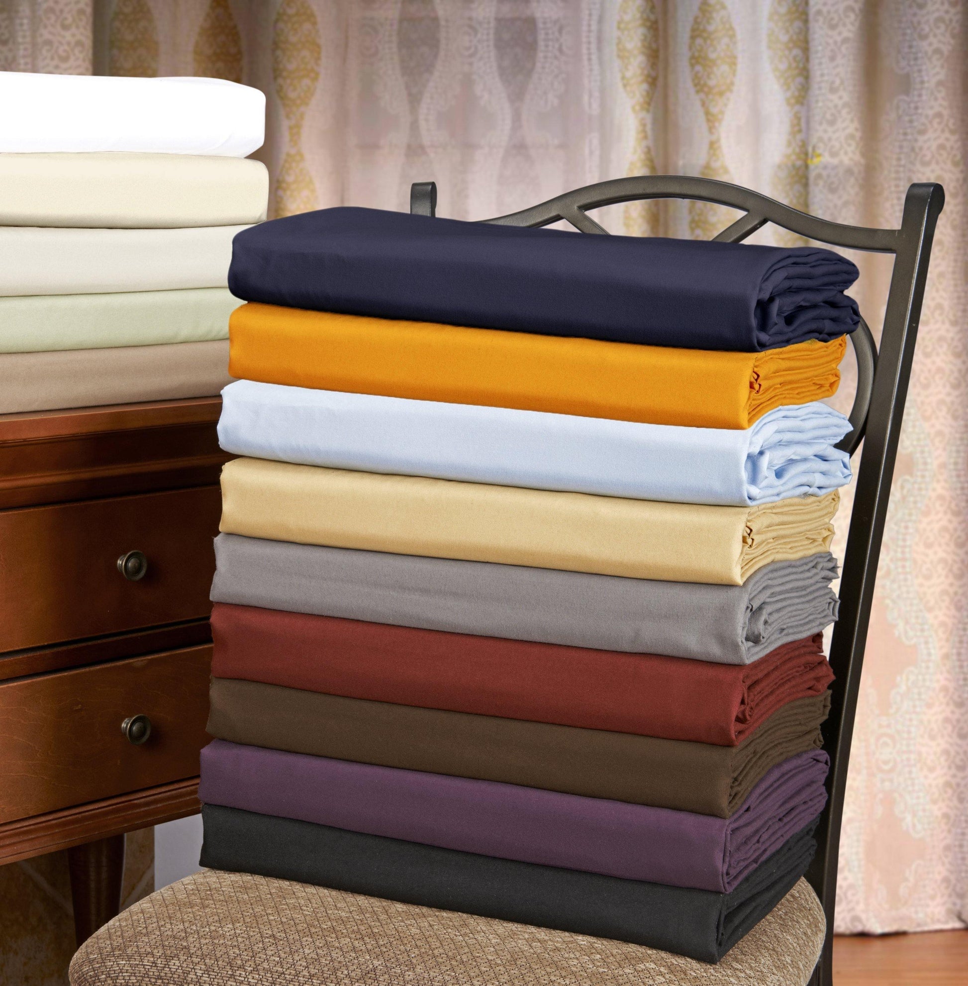 Solid Microfiber Wrinkle-Resistant Duvet Cover and Pillow Sham Set FredCo