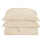 Solid Microfiber Wrinkle-Resistant Duvet Cover and Pillow Sham Set FredCo