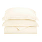 Solid Microfiber Wrinkle-Resistant Duvet Cover and Pillow Sham Set FredCo
