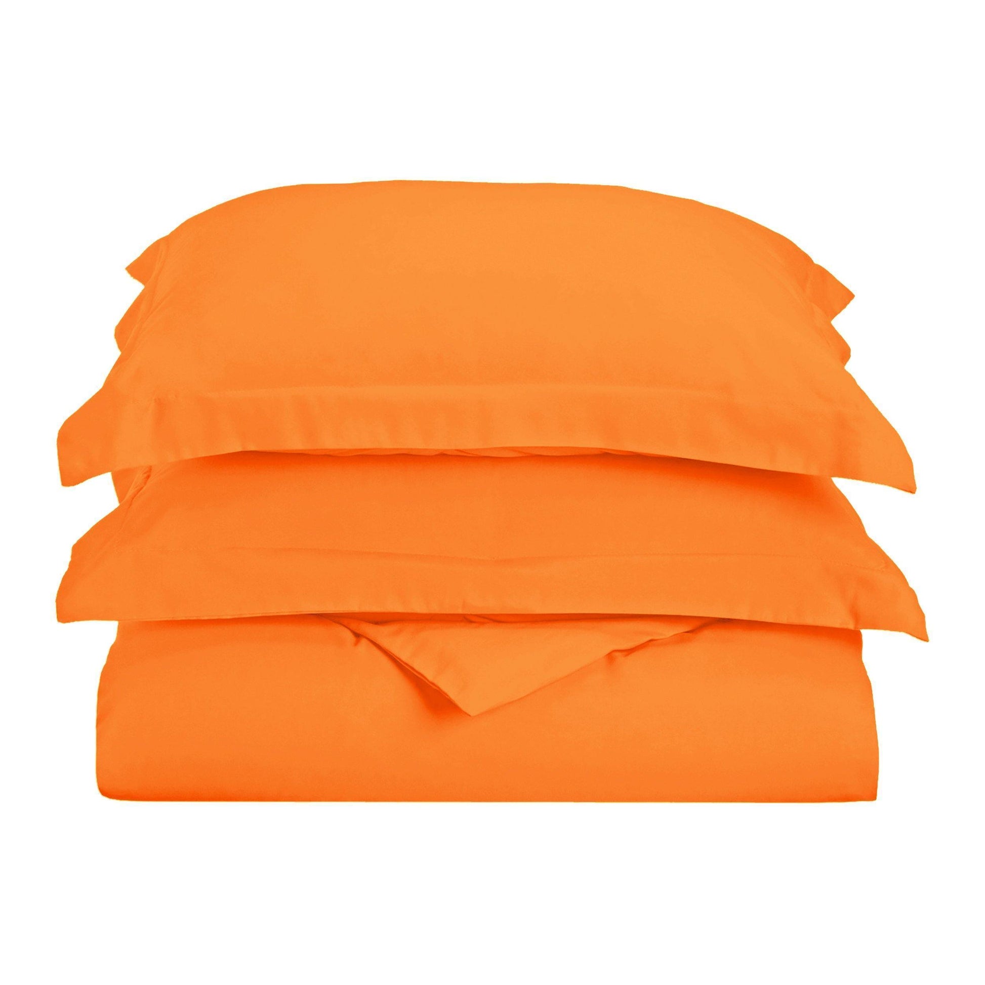 Solid Microfiber Wrinkle-Resistant Duvet Cover and Pillow Sham Set FredCo