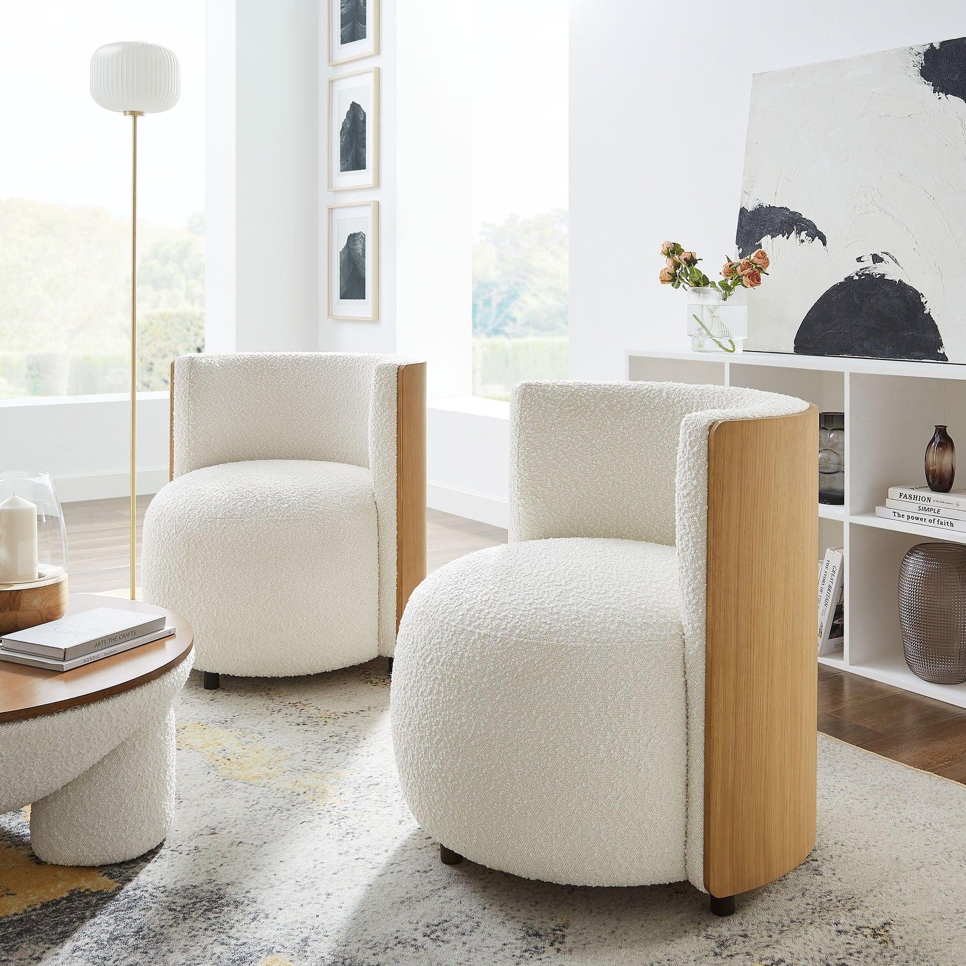 Solis Boucle Accent Chair by Modway FredCo