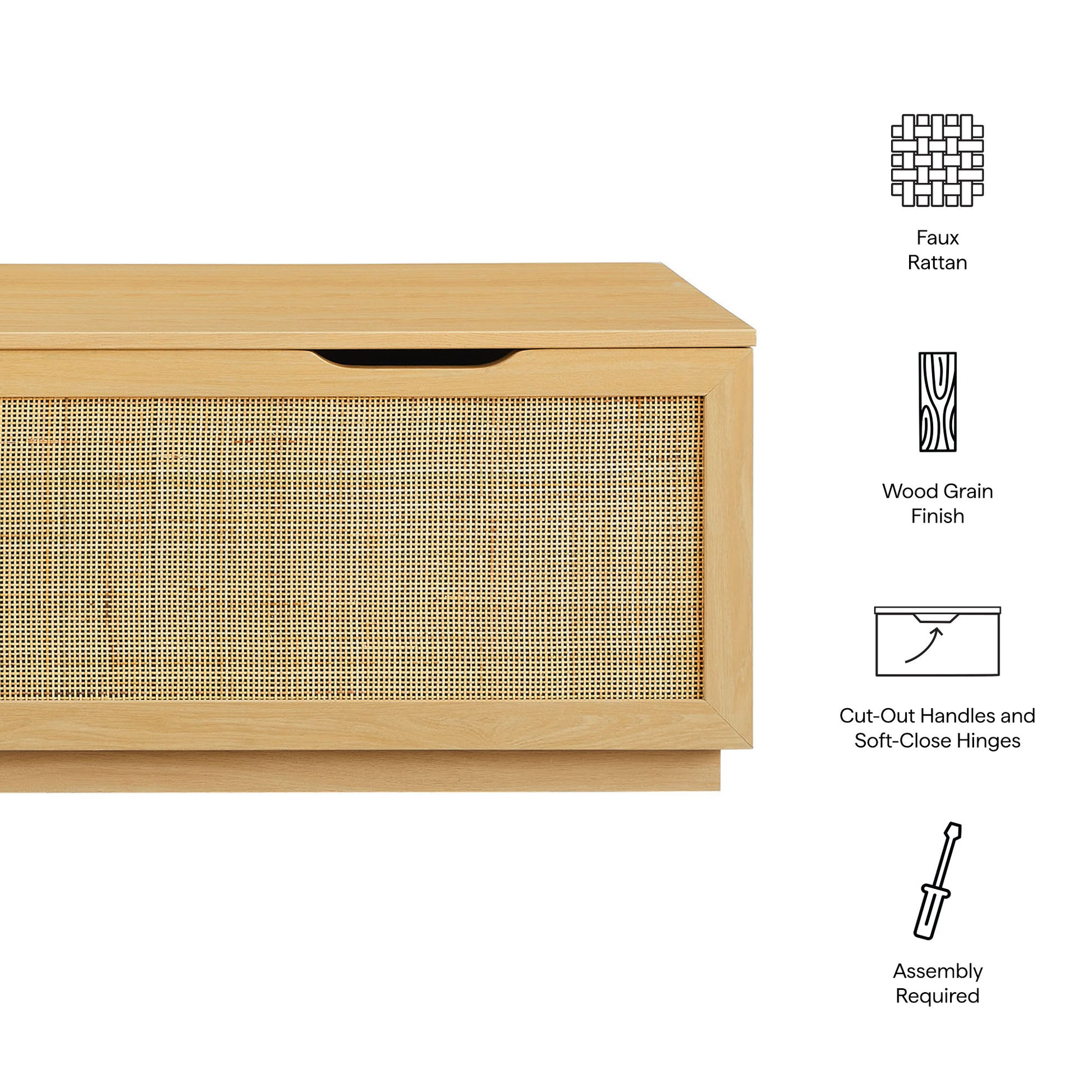 Soma 47" Rattan Storage Bench by Modway EEI-7434 FredCo