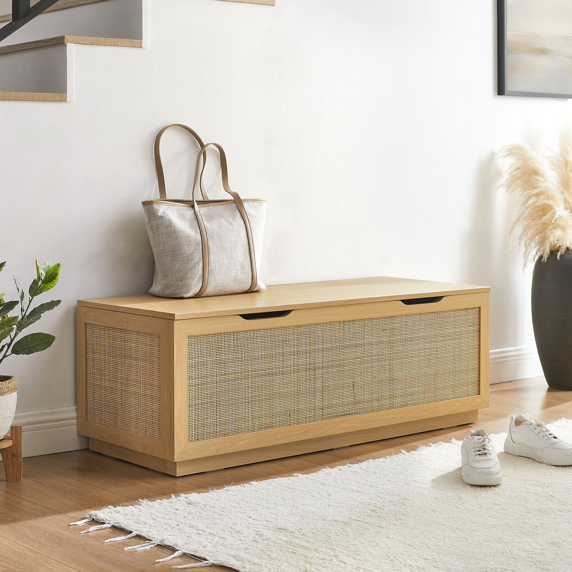 Soma 47" Rattan Storage Bench by Modway EEI-7434 FredCo