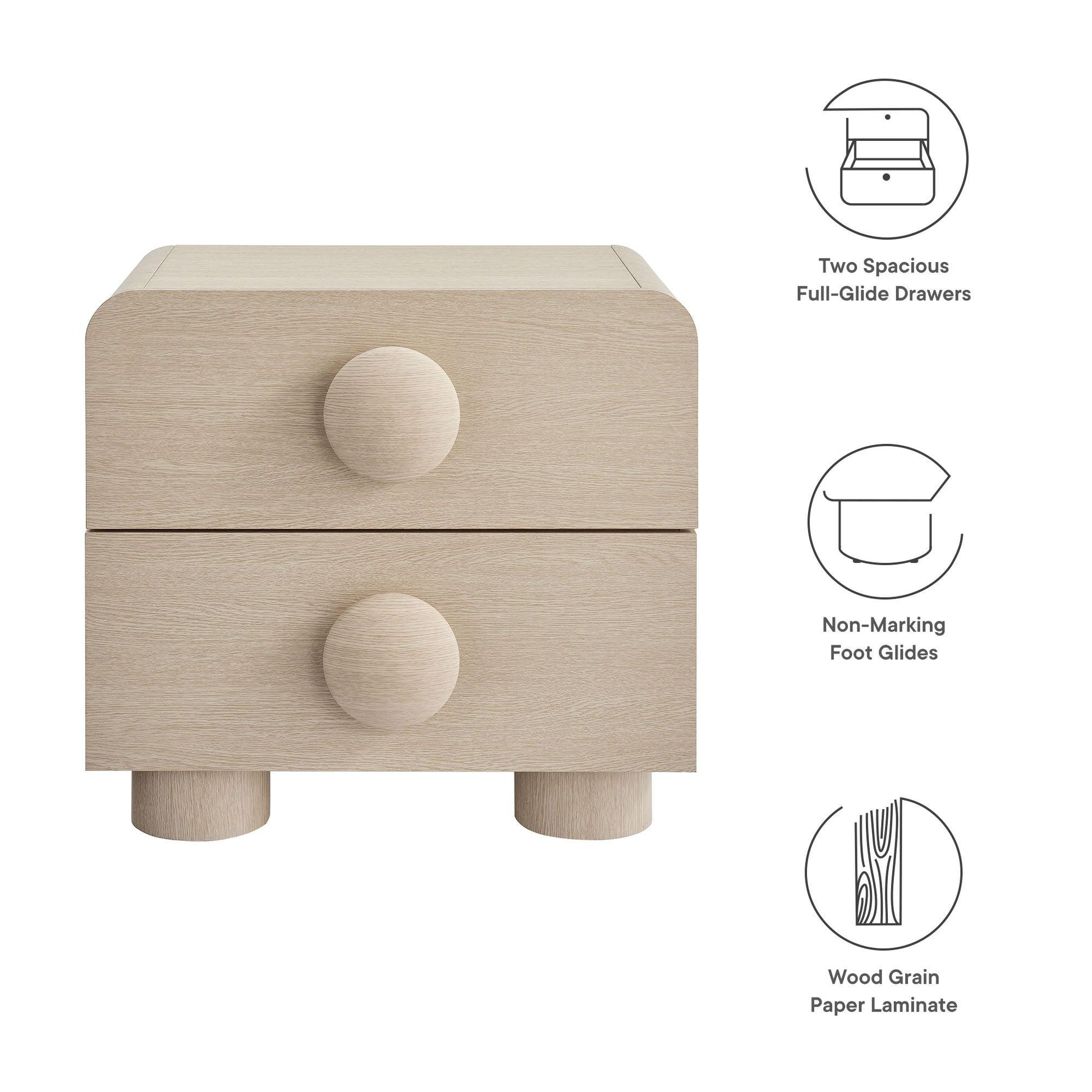 Sonnet 2-Drawer Nightstand by Modway FredCo