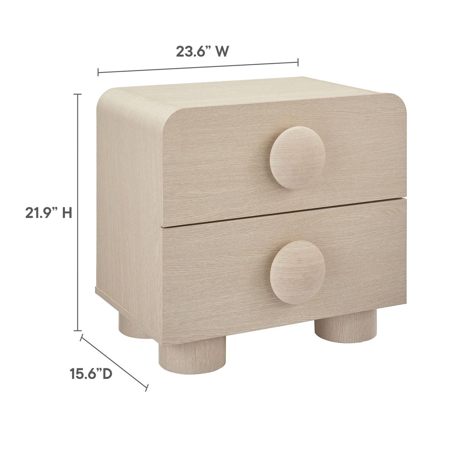 Sonnet 2-Drawer Nightstand by Modway FredCo