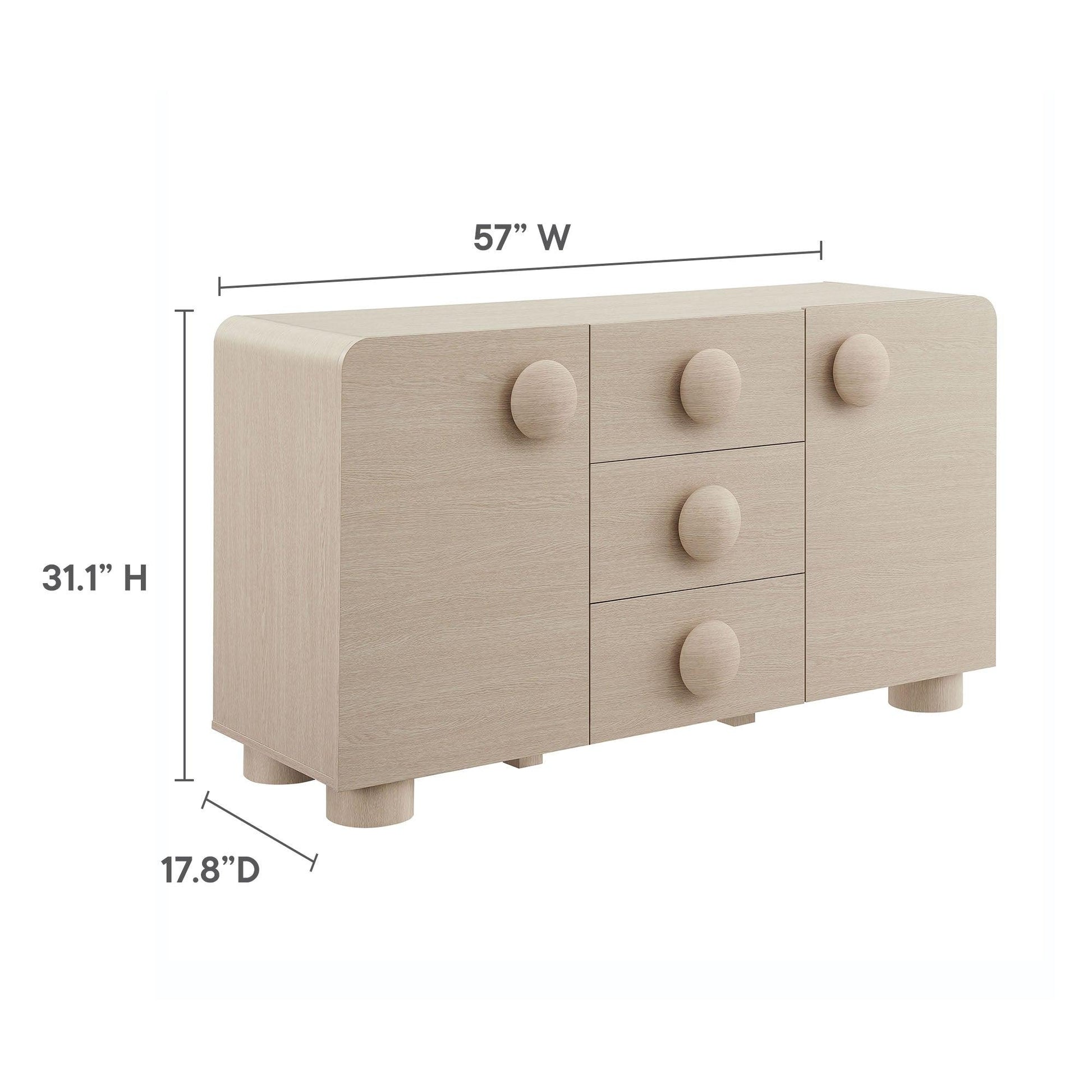 Sonnet 57" Sideboard Storage Cabinet by Modway FredCo