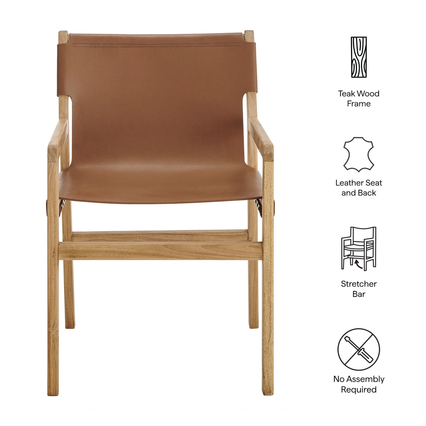 Sonora Leather Dining Chair by Modway EEI-7325 FredCo