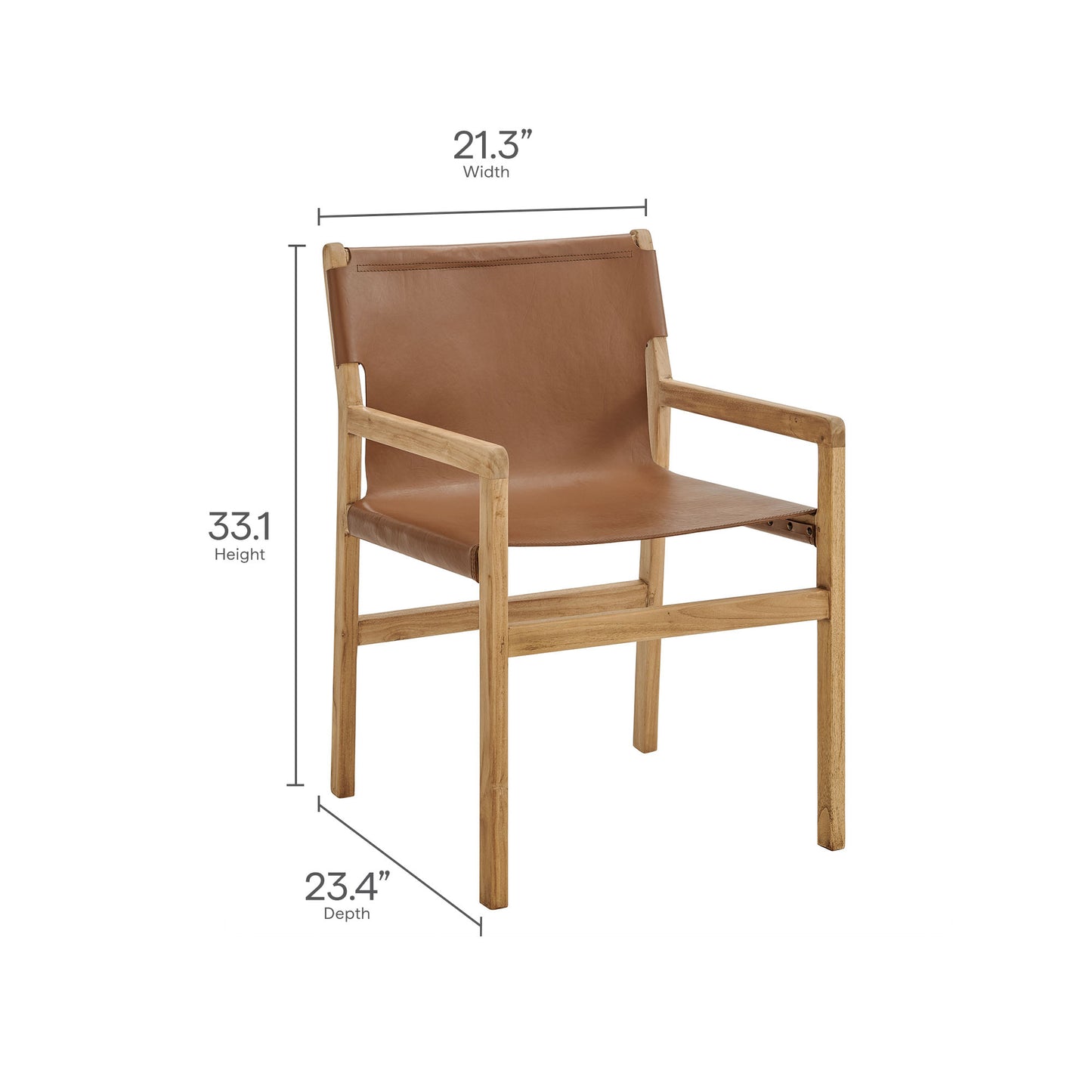 Sonora Leather Dining Chair by Modway EEI-7325 FredCo