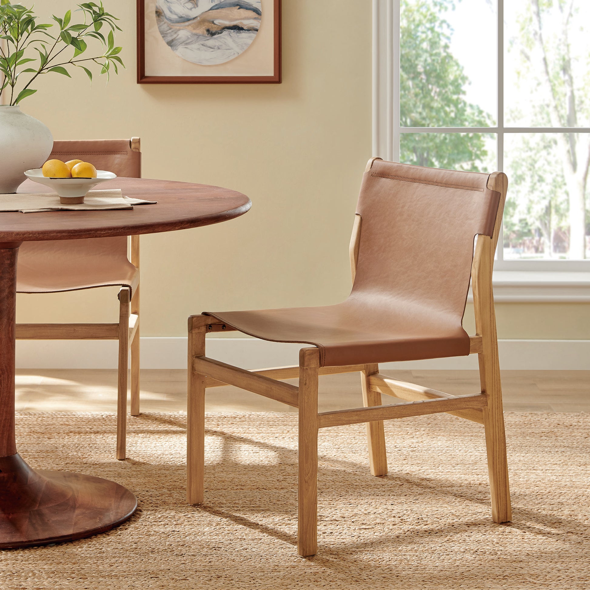 Sonora Leather Dining Side Chair by Modway EEI-7326 FredCo