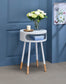 Sonria Natural White Round Accent Table FredCo