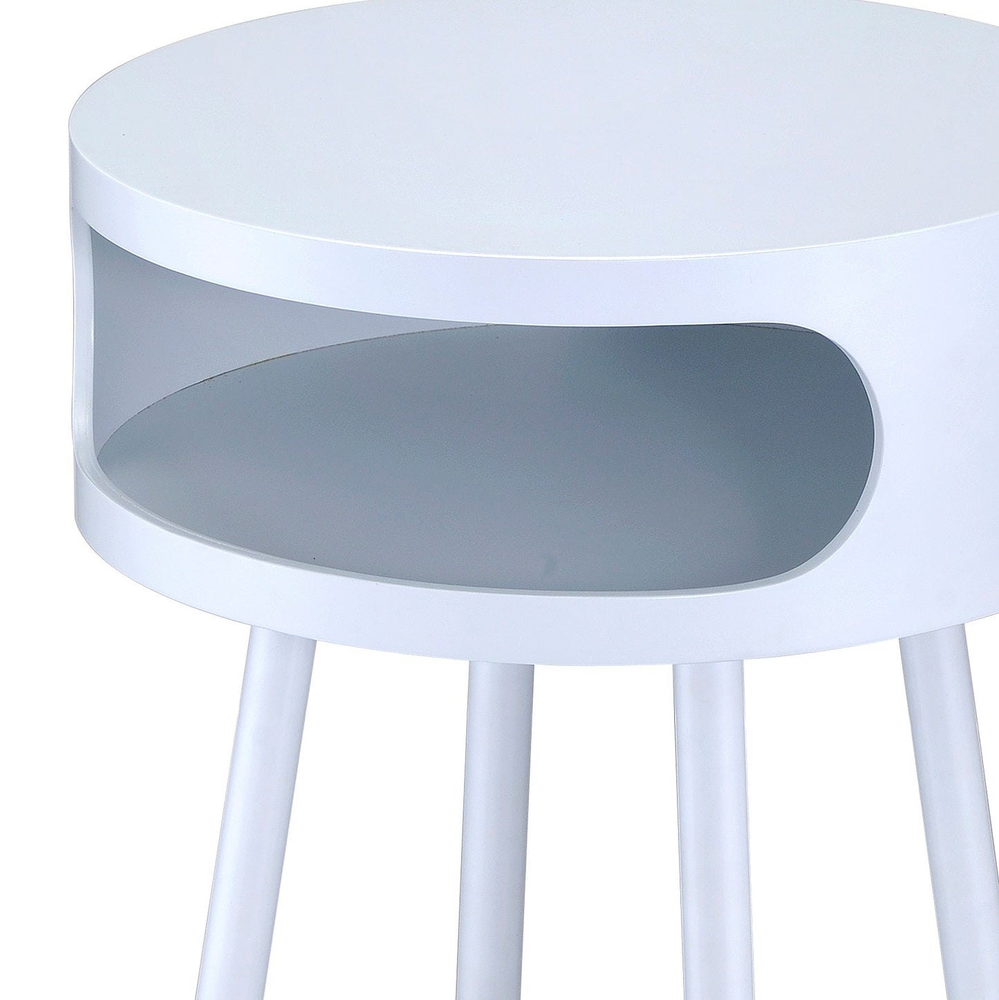 Sonria Natural White Round Accent Table FredCo