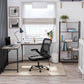 Space-Saving Corner Desk 58" Greige FredCo