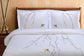 Spring 100% Cotton Birds Floral Embroidered Duvet Cover Set FredCo
