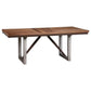 Spring Creek 5-piece Dining Room Set Natural Walnut and Rich Cocoa Brown 106581-S5 Coaster FredCo