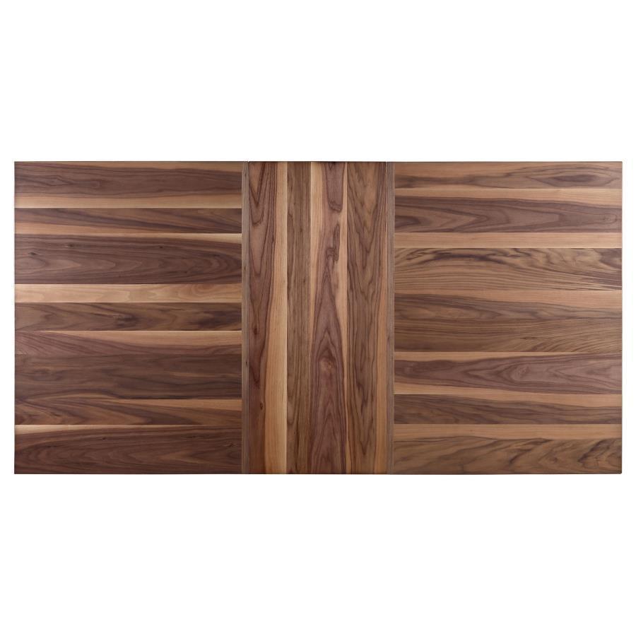 Spring Creek 5-piece Dining Room Set Natural Walnut and Rich Cocoa Brown 106581-S5 Coaster FredCo