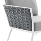 Stance 4 Piece Outdoor Patio Aluminum Sectional Sofa Set, EEI-5755 FredCo