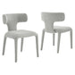 Stellan Curved Back Boucle Upholstered Dining Chair Set of 2 by Modway EEI-7230 FredCo