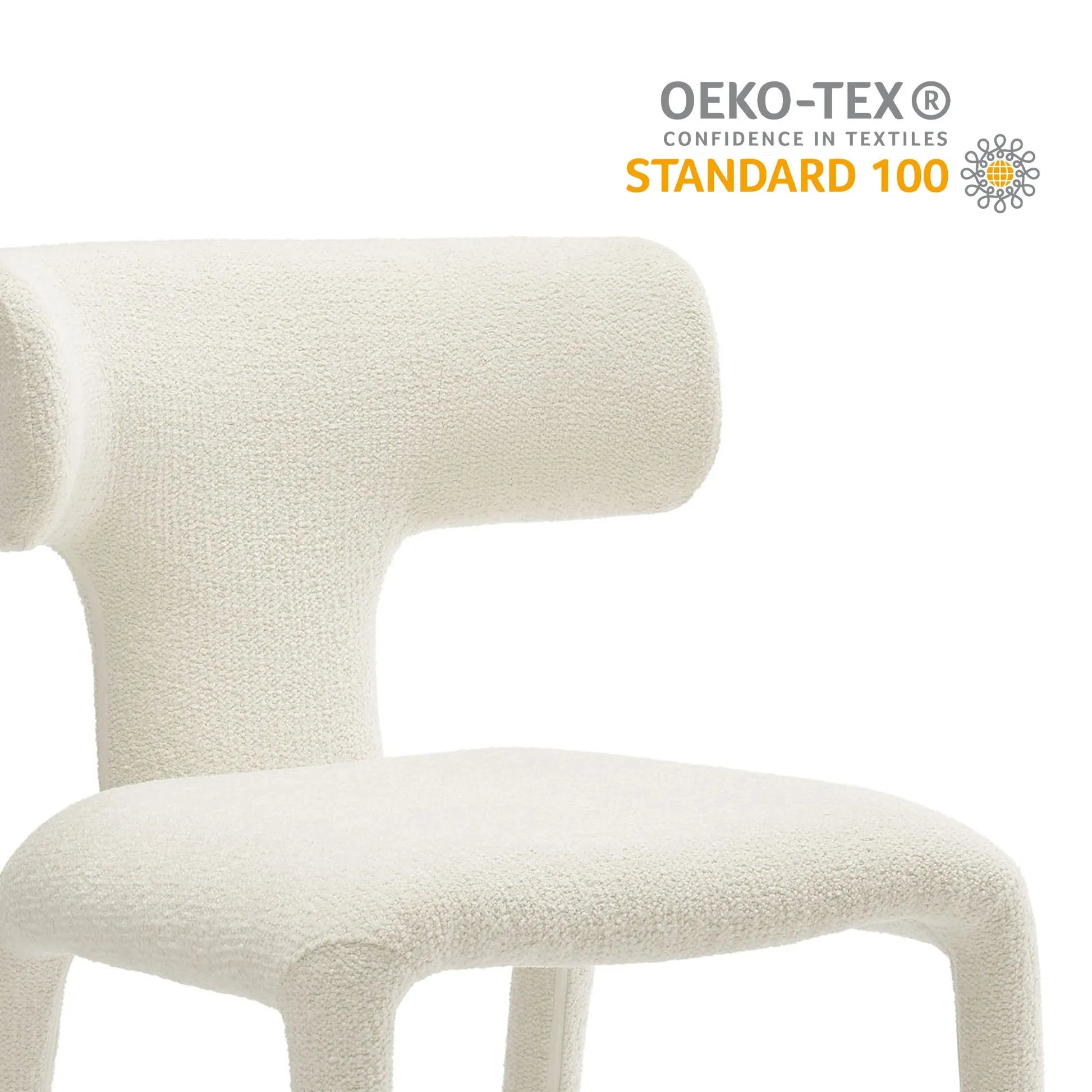 Stellan Curved Back Boucle Upholstered Dining Chair Set of 2 by Modway EEI-7230 FredCo