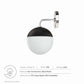 Stellar 1-Light Wall Sconce, EEI-5655 FredCo
