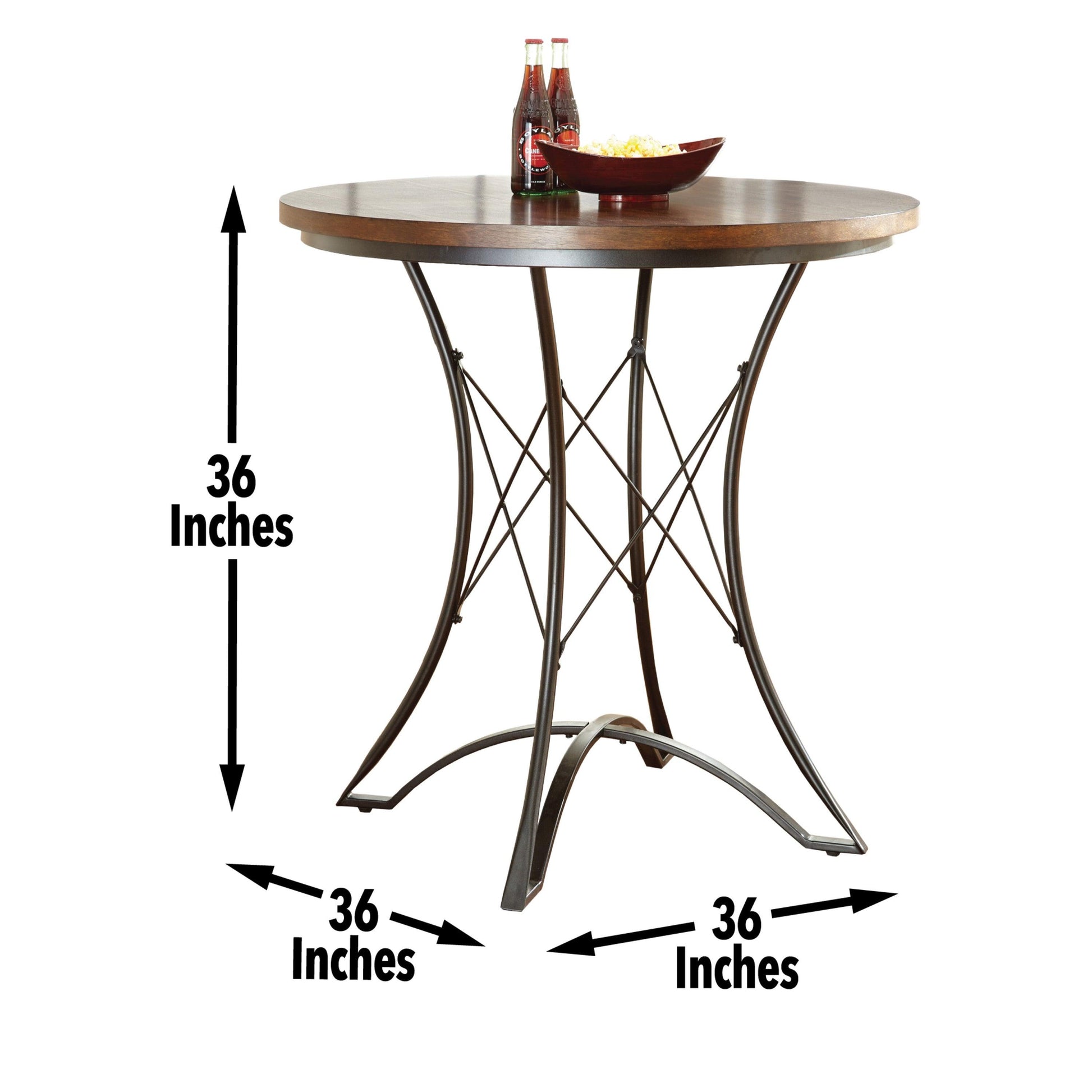 Steve Silver Adele - 5 Piece Dining Set With Counter Height Table - Dark Brown AE3605PC FredCo
