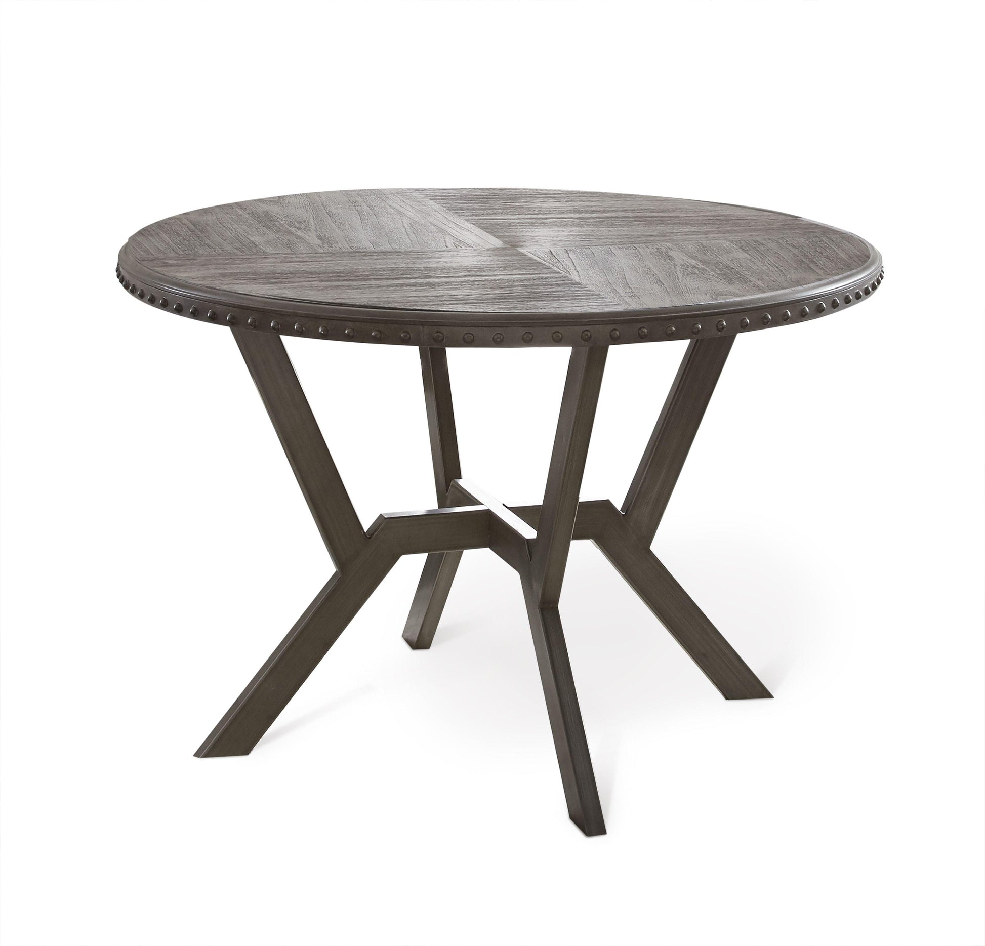 Steve Silver Alamo - Round Dining Table - Dark Gray AL450T FredCo