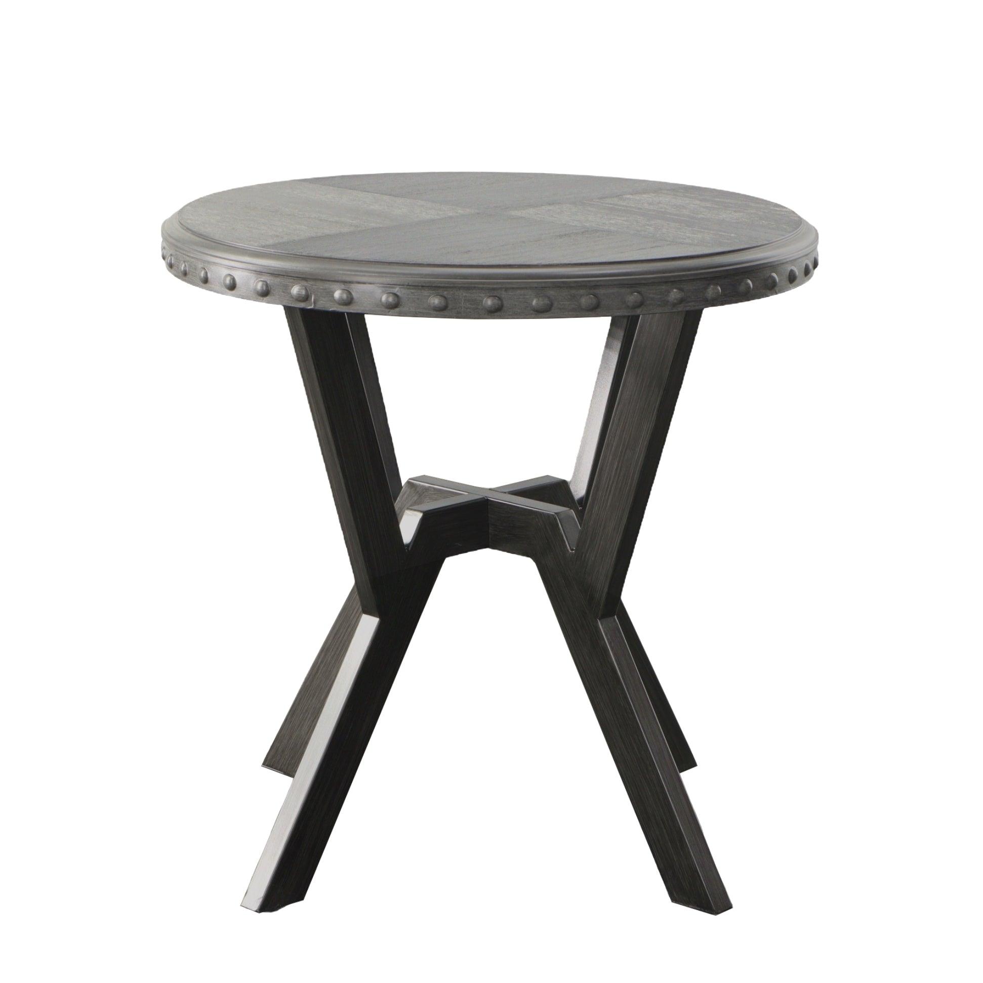 Steve Silver Alamo - Round End Table - Gray AL700E FredCo