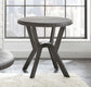 Steve Silver Alamo - Round End Table - Gray AL700E FredCo